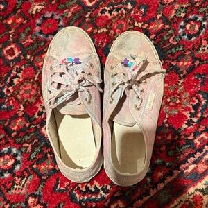 Loveshackfancy Superga Cream Canvas Sneakers